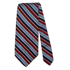 VTG Rooster Ruffler Collection Lord & Taylor Man’s Shop Silk Striped Tie Wide